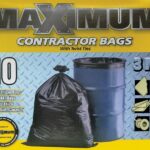 Maximum 33441 Contractor Garbage Bag, LLDPE, Black
