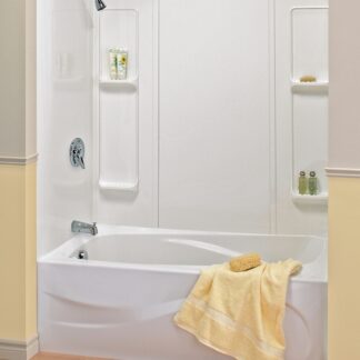 Maxx Elan 101593-000-129 5-Piece Bathtub Wall Kit, 48 - 61 in L X 30 - 32 in W X 59 in H