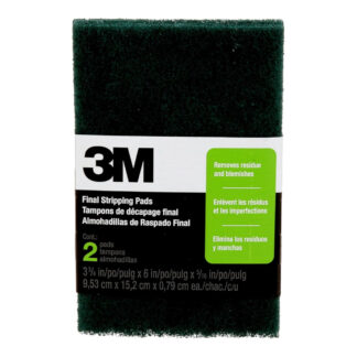 3M 10113NA 3-3/4" x 6" Steel Wool Stripping Pad, 2 Pack