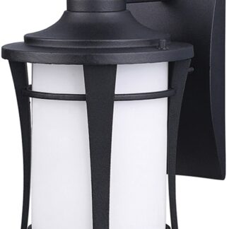 Canarm MAYA Series IOL138BK Outdoor Wall Light, 120 V, Incandescent Lamp