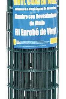 Jackson Wire 10 14 25 30 Welded Garden Fence, 50 ft L, 36 in H, 2 x 3 in Mesh, 16 Gauge, Green, Galvanized