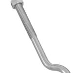 National Hardware 2162BC Series N221-697 Hook Bolt, 3/8 in Thread, 7 in L, Steel, Zinc, 135 lb Working Load