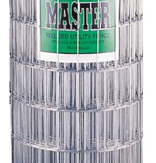 Rangemaster 7754 Welded Utility Fence, 50 ft L, 60 in H, 2 x 4 in Mesh, 14 Gauge, Galvanized