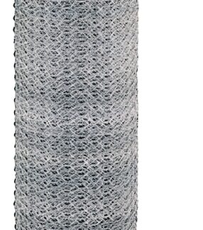 Rangemaster 5930 Poultry Net, 150 ft L, 72 in W, 20 Gauge, Hexagonal Mesh, 1 in Mesh, Steel