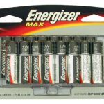 Energizer E91 E91LP-16 Battery, 1.5 V Battery, 2850 mAh, AA Battery, Alkaline, Manganese Dioxide, Zinc, Red