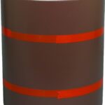 Amerimax 69114 Trim Coil, 50 ft L, 0.018 Gauge, Aluminum, Brown/White, Painted