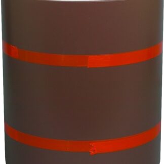 Amerimax 69114 Trim Coil, 50 ft L, 0.018 Gauge, Aluminum, Brown/White, Painted