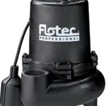 Flotec Professional Series E75STVT Sewage Pump, 1-Phase, 9 A, 115 V, 0.75 hp, 2 in Outlet, 24 ft Max Head, 170 gpm