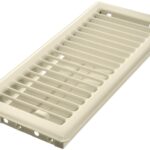 Imperial RG0244 Floor Register, 10 in L, 4 in W, Steel, Almond