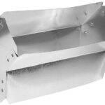 Imperial GV0048 Flat Shortway Elbow, 30 Gauge, Galvanized Steel