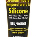 Imperial KK0321 Silicone Sealant, Paste, Red, 2.7 oz Tube