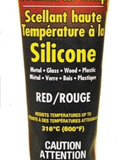 Imperial KK0321 Silicone Sealant, Paste, Red, 2.7 oz Tube