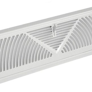 Imperial RG1627-A Baseboard Diffuser, 18 in L, 2-3/4 in W, Steel, White, Powder-Coated