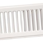 Imperial RG1280A Toe Space Grille, 4 in L, 10 in W, Steel, White