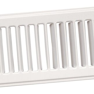 Imperial RG1280A Toe Space Grille, 4 in L, 10 in W, Steel, White