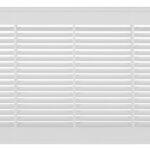 Imperial RG3010 Sidewall Grille, 13-1/4 in L, 7-1/4 in W, Polystyrene, White