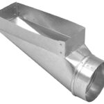Imperial GV0656 End Boot, 3 in L, 10 in W, 5 in H, 90 deg Angle, Steel, Galvanized