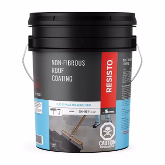 Resisto 53021 18.9L Non Fibrous Roof Coating - Black