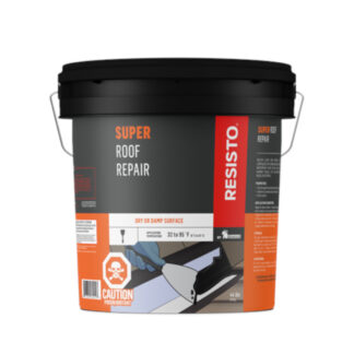 Resisto 53015 44lb Super Roof Repair Pro Plastic Cement - Black