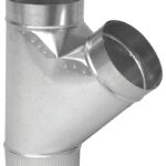 Imperial GV0989 Full Flow Duct Wye, 5 in, 30 ga Gauge, Steel