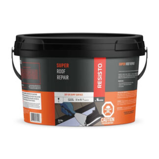 Resisto 53012 9lb Super Roof Repair Pro Plastic Cement - Black