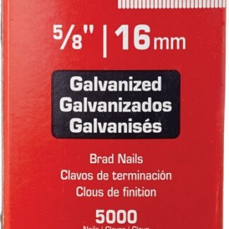 SENCO AX10EAA Nail, 5/8 in L, 18 Gauge, Steel, Electro-Galvanized, Brad, Medium Head, Smooth Shank