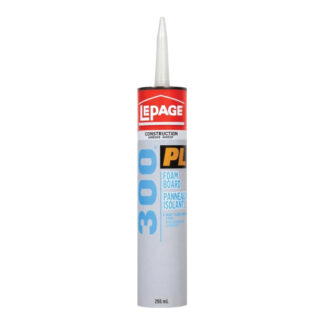 LePage 1421916 295ml PL 300 Foam Board Construction Adhesive - Tan