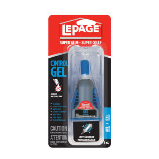 LePage 1668008 4ml Gel Control Super Glue - Clear