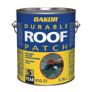Bakor BK81021666 3.78L Wet/Dry Durable Roof Patch - Black