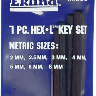 Eklind 69205 Hex Key Set, 7-Piece, Steel, Black