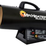 Mr. Heater F271350 Forced Air Gas Heater, 20 lb Fuel Tank, Propane, 38000 Btu, 950 sq-ft Heating Area