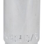 Vulcan MT6511968 Drive Socket, 13/16 in Socket, 1/2 in Drive, 6-Point, Chrome Vanadium Steel, Chrome
