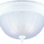 Boston Harbor F51WH02-1005-3L Two Light Flush Mount Ceiling Fixture, 120 V, 60 W, 2-Lamp, A19 or CFL Lamp