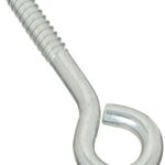 National Hardware N220-707 Lag Screw Eye, 3/8 in Thread, 2 in L Thread, 3/4 in ID Dia Eye, 3.01 in L Shank, Steel, Zinc Sells in Quantity of 10