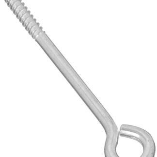 National Hardware N220-673 Lag Screw Eye, 1-1/2 in L Thread, 5 in OAL, 120 lb Working Load, Steel, Zinc Sells in Quantity of 10