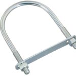 National Hardware N347-831 U-Bolt, 1/2-13 Thread, 2-1/2 in L Thread, Steel, Zinc