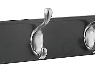 National Hardware DPV8170 Series S813-048 Hook Rail, Wall Mounting, 18 in L x 5/8 in W x 2-3/4 in H Dimensions, Brown