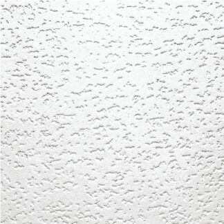 USG 4240 Ceiling Tile, 12 in L, 12 in W, Tivoli Pattern, Staple Flange Edge, Wood