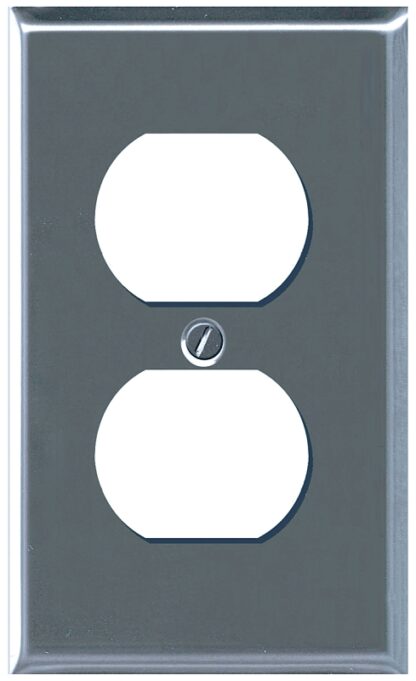 Atron Traditional Series 2-161D Wallplate, 1-Gang, Metal, Chrome