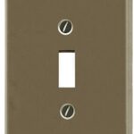 Atron Traditional Series 2167TBN Wallplate, 4-3/4 in L, 3 in W, 1-Gang, Metal, Satin Nickel