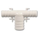 Waterline 2767446 Pipe Tee, 1/2 x 3/4 in, Plastic