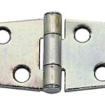National Hardware N127-639 Strap Hinge, 1-5/8 in W Frame Leaf, 0.073 in Thick Leaf, Steel, Zinc