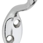 National Hardware V166 N273-516 Coat and Hat Hook, 75 lb, 2-Hook, Zinc, Chrome