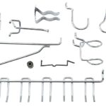 National Hardware N112-062 Peg Hook Assortment, 1/8, 1/4 in Opening, Steel, Zinc, 6/PK