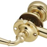 National Hardware V1953 Series N100-047 Storm Door Latch, Zinc, Brass, 7/8 to 1-3/8 in Thick Door