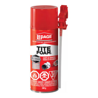 LePage 2092222 340g TiteFoam Gap & Crack Foam Sealant - White