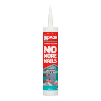 LePage 2101645 295ml No More Nails Tub Surround Construction Adhesive - White