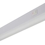 Liteline LEDBAR34-30K Fluorobar Light, 120 V, LED Lamp, 1120 Lumens, 3000 K Color Temp, Aluminum Fixture, White Fixture