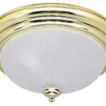 Canarm IFM211BPT Ceiling Light Fixture, 2-Lamp, Steel Fixture, Brushed Pewter Fixture