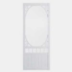 Colonial Elegance Deerglen DCC34-V Screen Door, 34 in W, 82 in H, Pine, Composite White